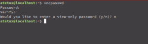 create vnc password