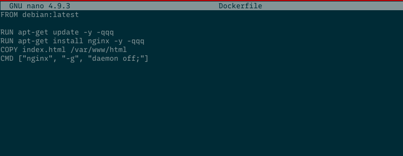 dockerfile latest