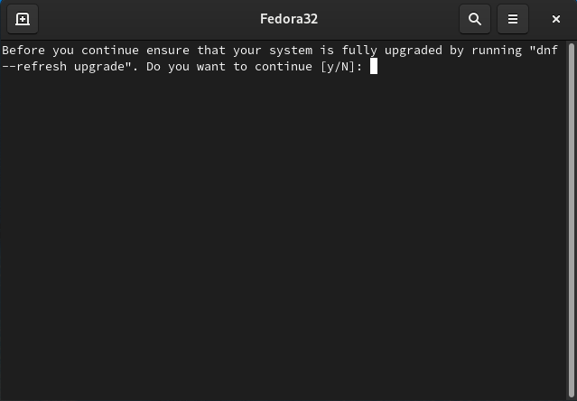 dnf upgrade notification