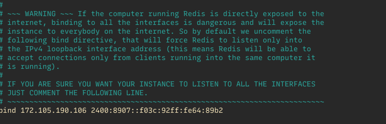 redis change ip bind